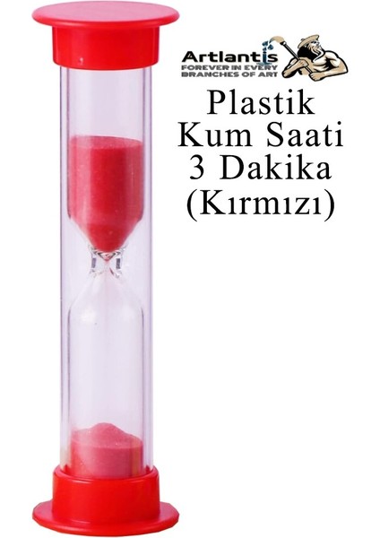 Renkli Kum Saati 1 Adet Mini Küçük Kum Saat 3 Dakika 8 cm Kum Zamanlayıcısı Dekoratif Masaüstü Plastik Çocuklar Için
