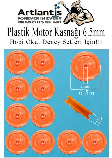 Plastik Kasnak 24MM ve 6.5mm 10 Lu 1 Paket Tekerlek Yuvarlak Kasnak Oyuncak Çıkrık Makara Motor Kasnağı Deney Okul Hobi