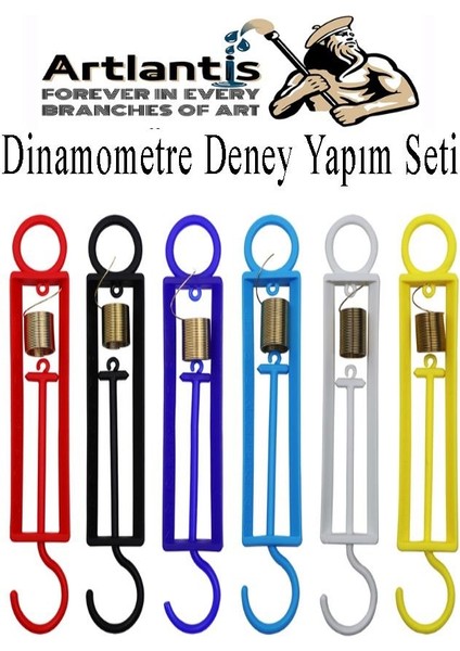Dinamometre Deney Yapım Seti 1 Adet Deney Proje Tasarım Için Dinomometre Modeli Deney Malzemesi Okul Sınıf