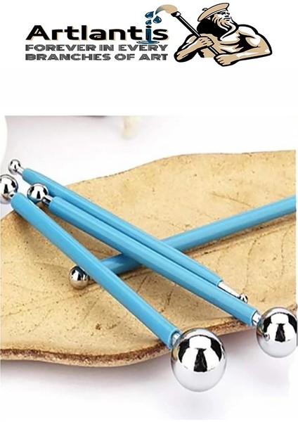 Top Uçlu Pasta Şekil Verme ve Modelleme Seti 4 Lü 1 Paket Top Ütü Çiçek Ütüsü Şeker Hamuru Şekillendirme Pasta Fondan indirimleri