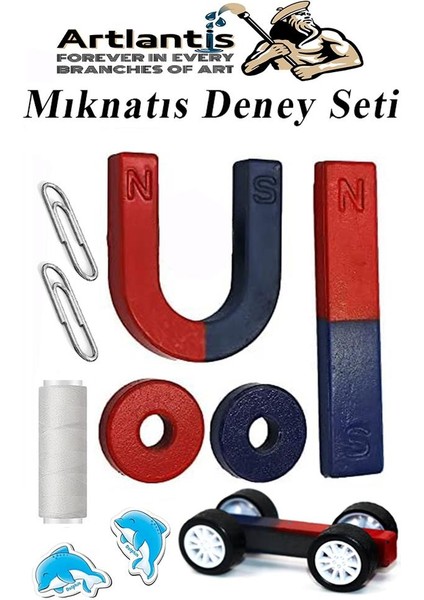 Mıknatıs Seti 10 Parça 1 Paket Deney Malzemesi Okul Projeleri Için Manyetik U I Araba Halka Mıknatıs Deney Oyun Seti
