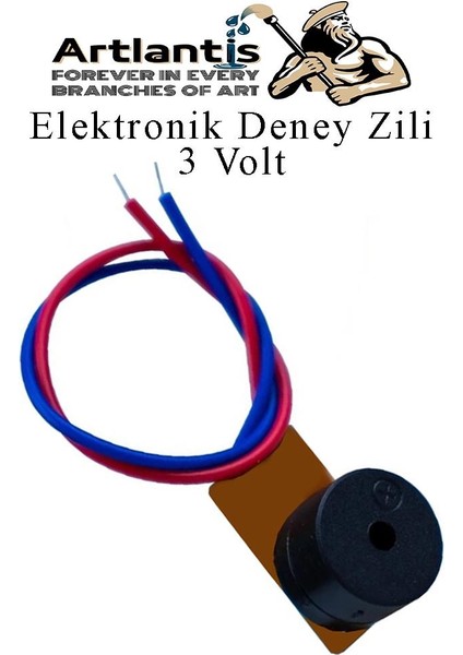 Elektronik Deney Zili 1 Adet Deney Proje Tasarım Zili 3 Volt Alarm Sinyal Zili Haparlör Mini Zil