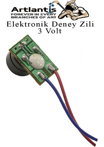 Elektronik Deney Zili 1 Adet Deney Proje Tasarım Zili 3 Volt Alarm Sinyal Zili Haparlör Mini Zil