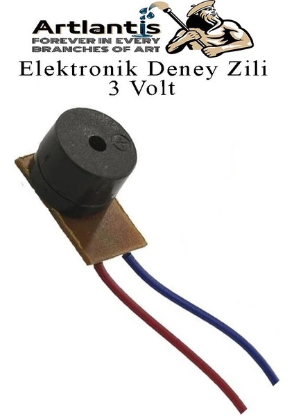 Elektronik Deney Zili 1 Adet Deney Proje Tasarım Zili 3 Volt Alarm Sinyal Zili Haparlör Mini Zil