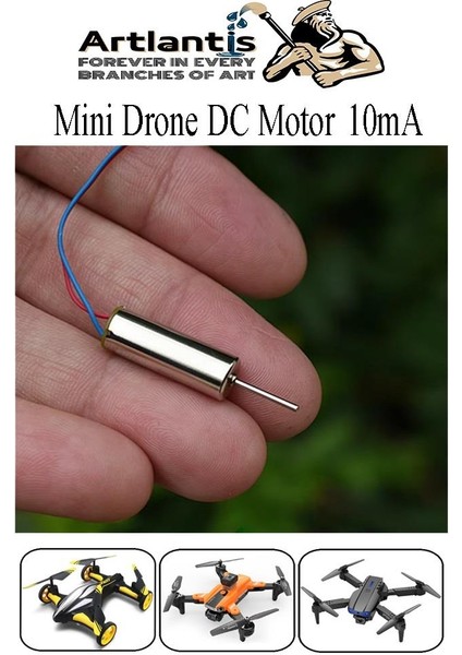 Drone Motoru Yüksek Hızlı 10 Adet Çekirdeksiz Dc Dron Motoru Güçlü Deney Okul Helikopter Uçak Mini Drone Motoru