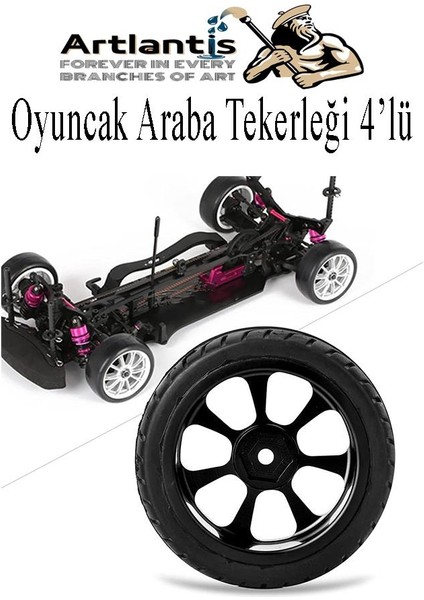 Oyuncak Araba Yapım Seti 1 Paket Plastik Tekerlek Deney Için 2 Adet Metal Şaft Proje Deney Seti Dc Motor Çark Dişli Okul