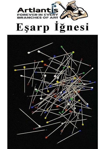 Eşarp Iğnesi Renkli 100 Lü 1 Paket Türban Iğnesi Başörtüsü Toplu Iğne Şal Düğün Nikah Nişan Kına Sünnet Takı Iğnesi