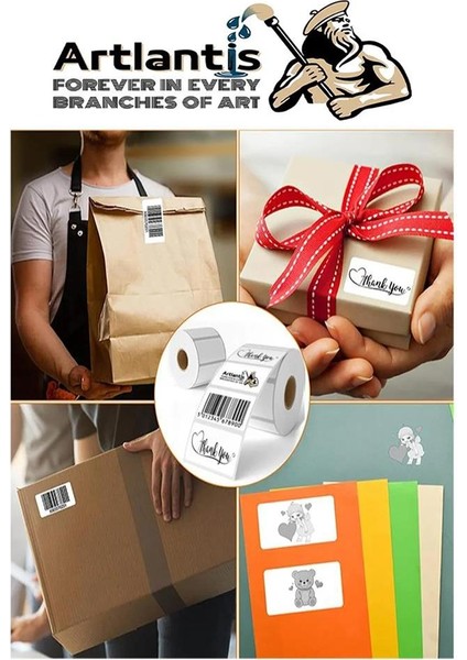 30X50 mm Barkod Etiketi Yapışkanlı 6 Adet Rulo Etiket Termal Barkot Terazi Etiketi 1000 Li Barkod Yazıcılarına Uyumludur indirimleri