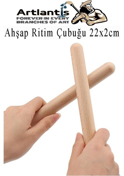Ahşap Ritim Çubuğu 30 Adet 15 Çift Okul Öncesi Eğitici Anaokulu Ritim Tokmağı Çubukları Çocuk Etkinlik Perkusyon Müzik Aleti