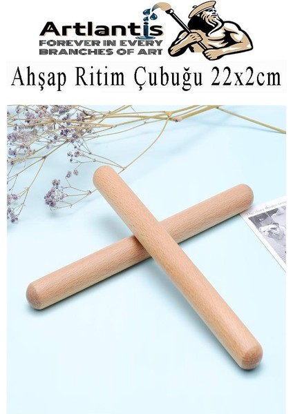 Ahşap Ritim Çubuğu 30 Adet 15 Çift Okul Öncesi Eğitici Anaokulu Ritim Tokmağı Çubukları Çocuk Etkinlik Perkusyon Müzik Aleti
