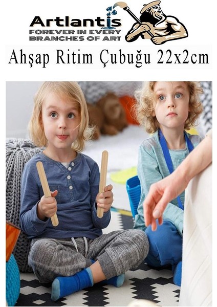Ahşap Ritim Çubuğu 30 Adet 15 Çift Okul Öncesi Eğitici Anaokulu Ritim Tokmağı Çubukları Çocuk Etkinlik Perkusyon Müzik Aleti