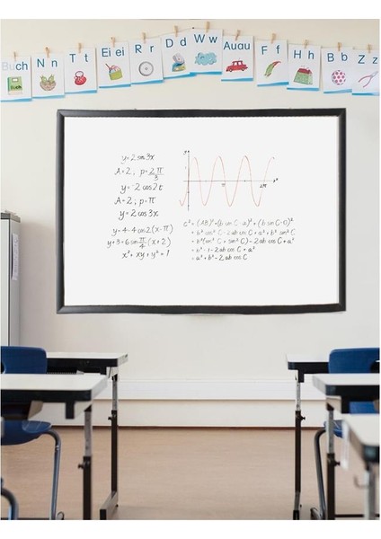 Duvara Monte Beyaz Yazı Tahtası 45X60 cm Mdf 1 Adet Laminant Yazı Tahtası Mdf Çerçeveli Askılı Okul Ofis Büro modelleri