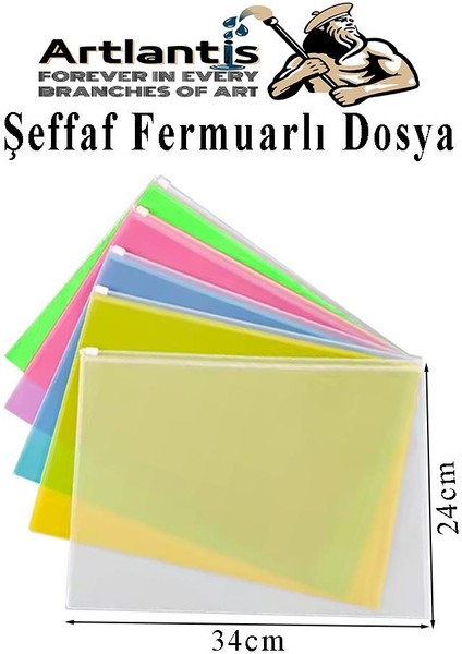 A4 Şeffaf Fermuarlı Dosya 5 Renk 1 Paket Pvc Fermuarlı Evrak Dosyası 24X34CM Çıtçıtlı Belge Evrak Dosyası Ofis Büro Okul fiyatları