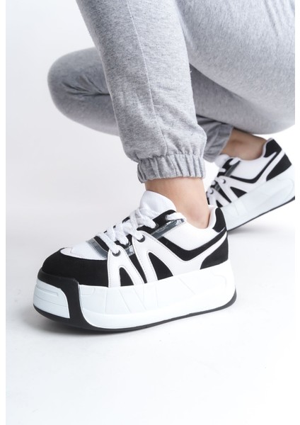 Cilt Bağcıklı Süet Dil Detaylı Kadın Sneaker Spor Günlük Ayakkabı fiyatları