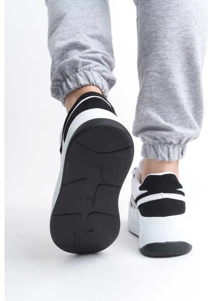 Cilt Bağcıklı Süet Dil Detaylı Kadın Sneaker Spor Günlük Ayakkabı modelleri