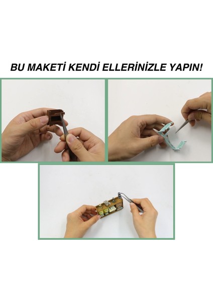 Minyatür Maket Seti: Kahve Zamanı & Kek Istasyonu | Ikili Paket| Dıy Hobi Seti