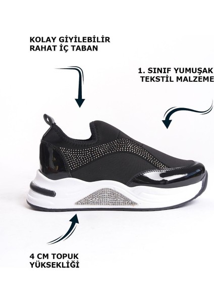 Ten Nude Parlak Bağcıklı Yumuşak Tekstil Rahat Günlük Sneaker Kadın Spor Yürüyüş Ayakkabısı fiyatları