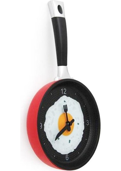 Tava Konseptli Duvar Saati Görsel Tasarımı Ile Tam Bir Duvar Saati ve Mutfak Saati fırsatları