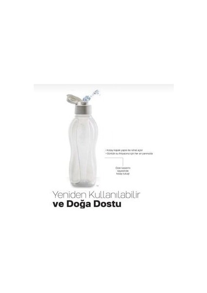 Eko Şişe 1 Lt Beyaz Kolay Kapak
