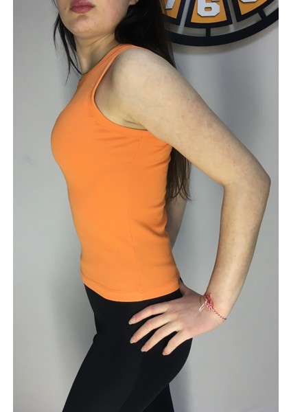 Işıl Tekstil Kadın Turuncu Spor T-Shirt