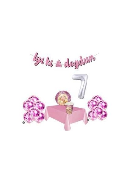Pembe Doğum Günü Set