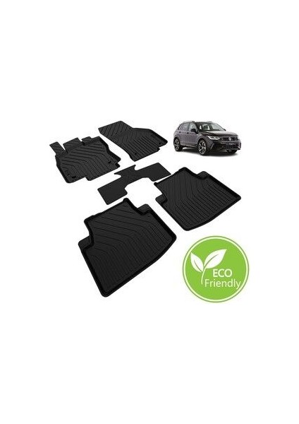 Volkswagen Tiguan Paspas Havuzlu Kokusuz Yumuşak 2016 2017 2018 2019 2020 2021 2022 2023