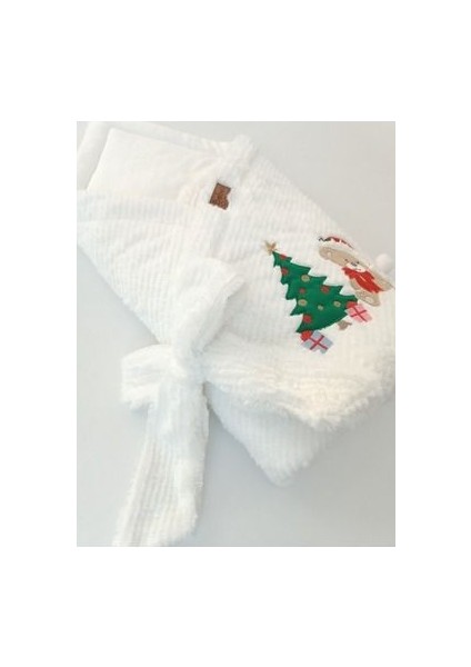 Yeni Yıl Özel Kışlık Bebek Battaniyesi & Kundağı Çam Ağacı /ayıcık Işleme Hediyelik Hastane Çıkışı indirimleri