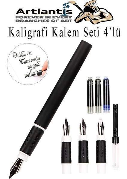 Kaligrafi Dolma Kalem Seti 4 Lü 1 Paket Calligraphy Kalem Seti Hat Yazma Tasarım Sanat Kalemi Hattat