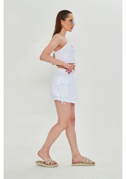 Günlük Yazlık Crop Top ve Şort Etek Takımı - Rahat & Şık fiyatları