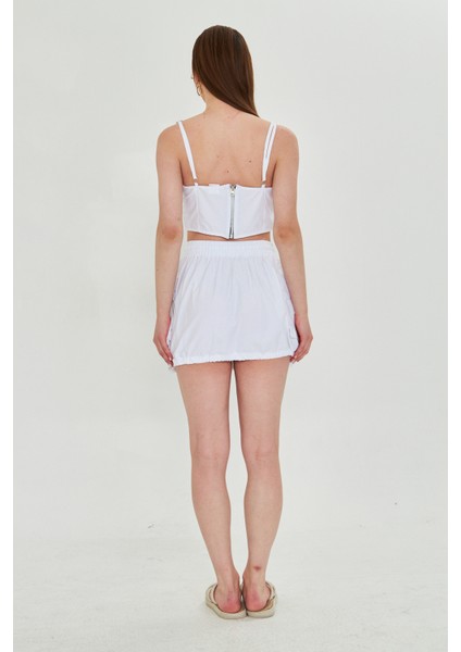 Günlük Yazlık Crop Top ve Şort Etek Takımı - Rahat & Şık modelleri