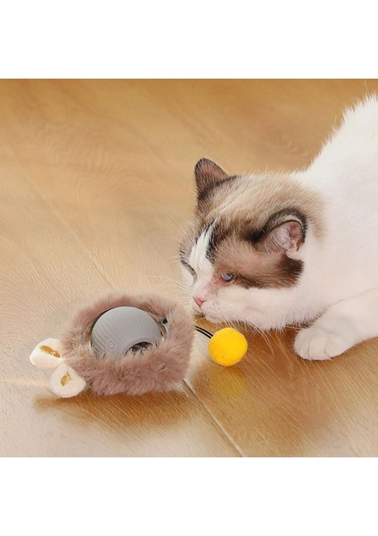 Yeni Nesil Hareketli Şarjlı Işıklı 360 Derece Dönen Akıllı Oyun Topu İnteraktif Kedi Köpek Oyuncağı fırsatları