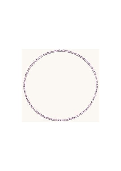 3mm Pembe Zirkon Taşlı Su Yolu Kolye Shine Koleksiyon fiyatları