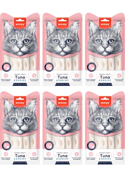 Ton Balığı&karides Sıvı Kedi Ödül Maması 5X14GR - 6 Paket