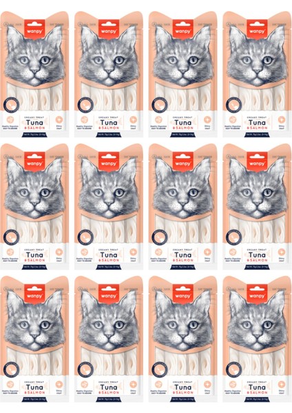 Ton Balığı&somon Sıvı Kedi Ödül Maması 5X14GR - 12 Paket