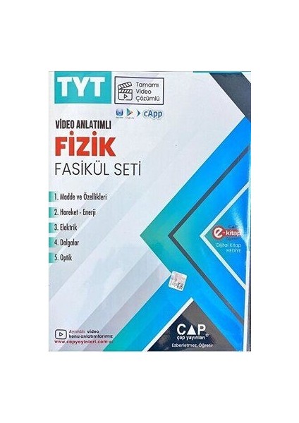 Tyt Fizik Fasikül Seti / Kolektif / Çap Yayınları / 9786258139075