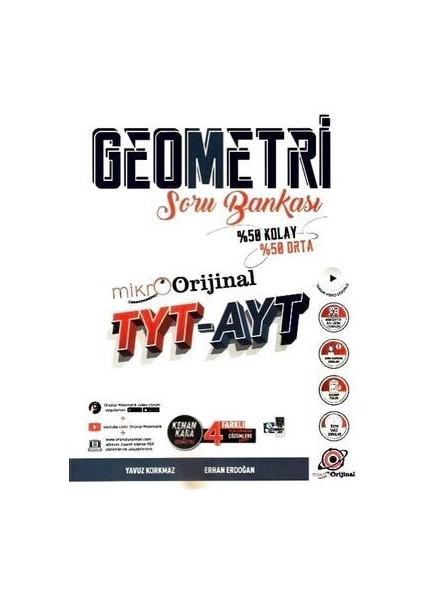Orijinal Yayınları Tyt Ayt Geometri Mikro Soru Bankası