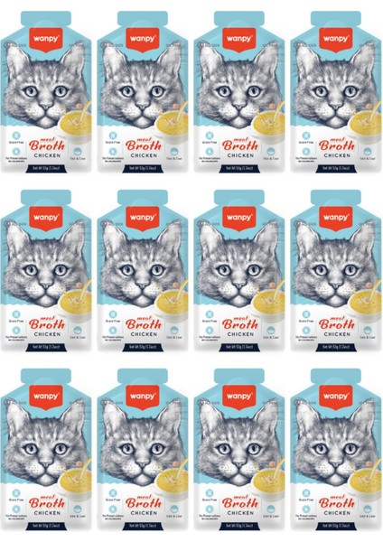 Tavuklu Tahılsız Kedi Çorbası 50GR - 12 Adet