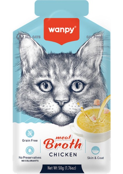 Tavuklu Tahılsız Kedi Çorbası 50GR - 12 Adet