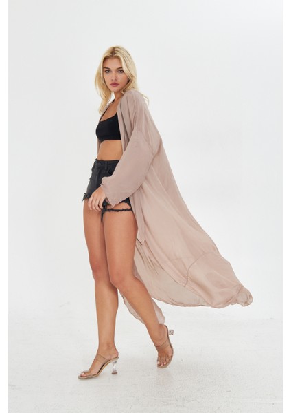 Vizon Uzun Soft Yumuşak Kimono