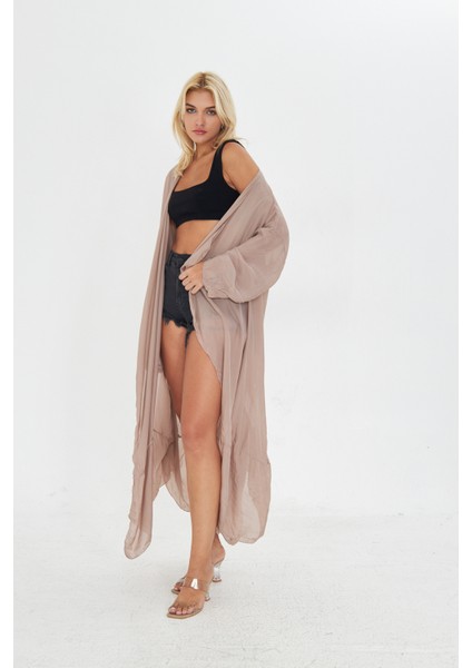 Vizon Uzun Soft Yumuşak Kimono