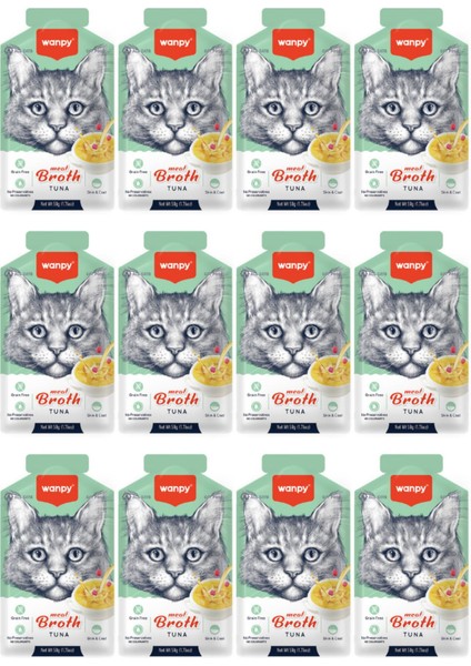 Ton Balıklı Tahılsız Kedi Çorbası 50GR - 12 Adet