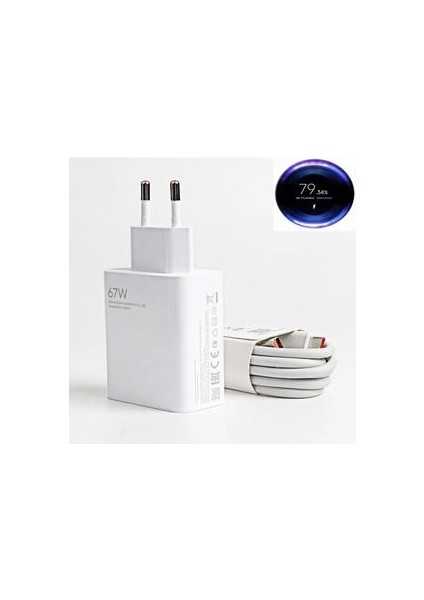 Xiaomi Redmi Note 67W (Watt) Şarj Aleti /10/11P/12/13/14 Uyumlu 4g Turbo Hızlı Şarj Cihazı Aleti