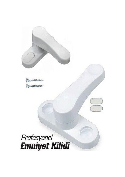 5 Adet Pvc Kapı Pencere Emniyet Kilidi Pimapen Ev Çocuk Bebek Güvenlik Kilidi