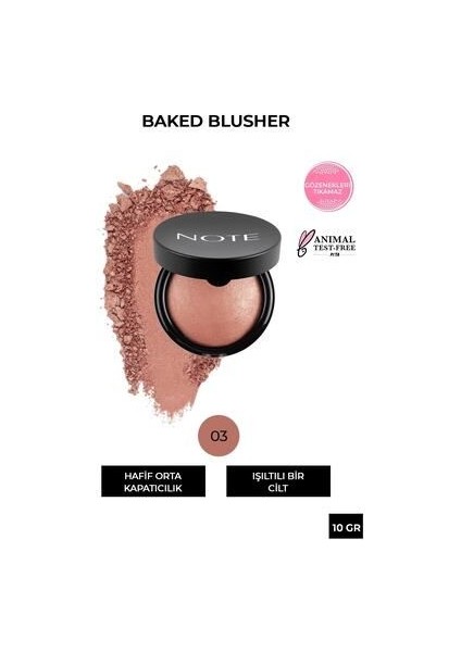 Baked Allık (Özel Formül) | 03 Oriental Pink Highlighter