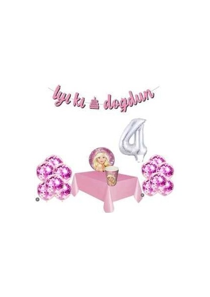 Pembe Doğum Günü Set