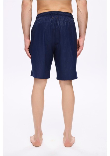 Dokulu Kumaş Lacivert Erkek Kısa Havuz ve Deniz Şortu 5032 indirimleri