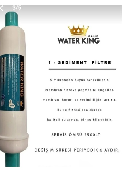 Waterking Ro Lg Chem 80 Gpt Membran Teknolojisi Mineral Dengeleyici 6 Filtre 11 Aşamalı Su Aritma Sistemi