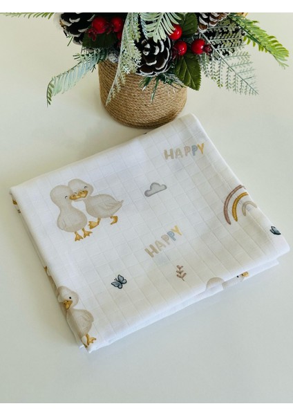 Pamuk Müslin Bebek Battaniyesi Müslın Örtü 80 x 90 Cm fiyatları