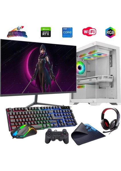 I7 13700F 16GB Ddr4 1tb M2 6gb RTX3050 27" 165Hz Monitörlü (Gaming Set)
