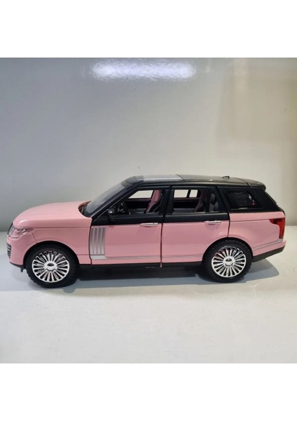 Pembe Renkli Range Rover Jeep Çek Bırak Metal Oyuncak Araba 20 cm modelleri